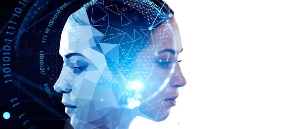 AI and business woman